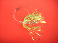 Tsunami Hi-Lo Holo-Teaser Rigs - Chartreuse/Green- 3 Pack