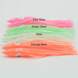Pro Glow Squid Skirts - 31/2" - Glow - 6 per pack