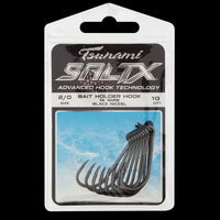 Tsunami SaltX 1X Bait Holder Hooks - 2/0 - 10 Pack