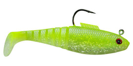 Vudu Shad Pre-rigged 5" Lime Chartreuse- 2 per pack