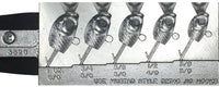 Do-it Ultra Minnow Jig Head Mold,   4 Cavities    3/8, 1/2, 5/8, 3/4, & 1.