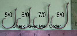 Gamakatsu Octopus Circle Black Nickle, Size  7/0 - 25  Pack
