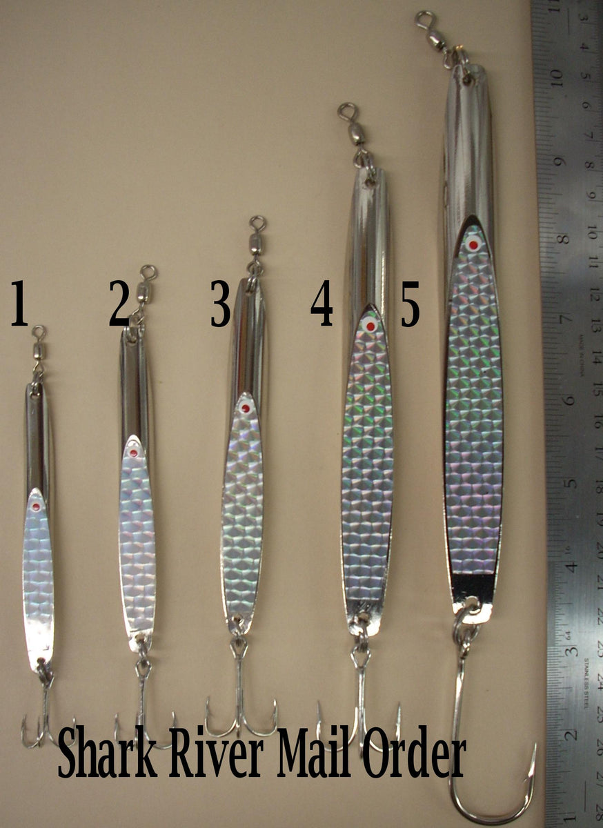 Deadly Dick Long Casting-Jigging lures, # 2-Silver| Shark River Mail Order