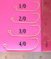 Eagle Claw 413 O'Shaughnessy Jig Hooks-Sz4/0  Amt 100