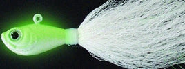 Spro Prime  Bucktail Jig, Color Glow, Size  1 OZ - 5 Pack