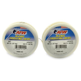 AFW MONEL TROLLING WIRE 60 lb  600' 2-Connected Spools