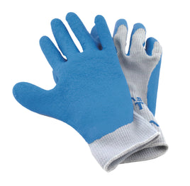 Sure Grip Premium Non-Slip Gloves, Light Blue/White, Large, 1 pair