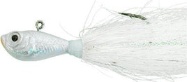 *OUT OF STOCK*  Spro Prime  Bucktail Jig, Color White, Size 3 OZ - 5 Pack