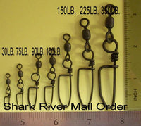 AFW Coastlock Snap Swivels, Test 30 lb. Amount 24 - FCLSS030B-A