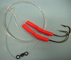 COD RIGS 2 Hooh with RED TUBING,  3 Rigs per pack