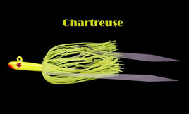 Tsunami Glass Minnow with Skirt - 3/8 oz. - Chartreuse - 12 Per Pack