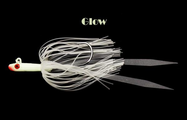 Tsunami Glass Minnow with Skirt - 3/8 oz. - Glow - 3 Per Pack| Shark ...
