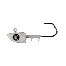 Game On WideEye Jig Head- Pearl White- 1 1/2 oz.- 8/0 Hook- 2 pack