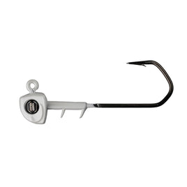 Game On WideEye Jig Head- Pearl White- 1/2 oz.- 8/0 Hook- 2 pack
