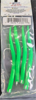 Run Off Tubed Replacement hooks- 4/0- Green- 4 pack