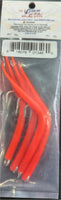 Run Off Tubed Replacement hooks- 4/0- Orange- 4 pack