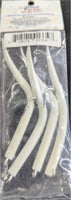Run Off Tubed Replacement hooks- 4/0- White- 4 pack