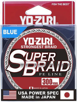 Yo-zuri SuperBraid- Blue- 10 lb. 300 yard