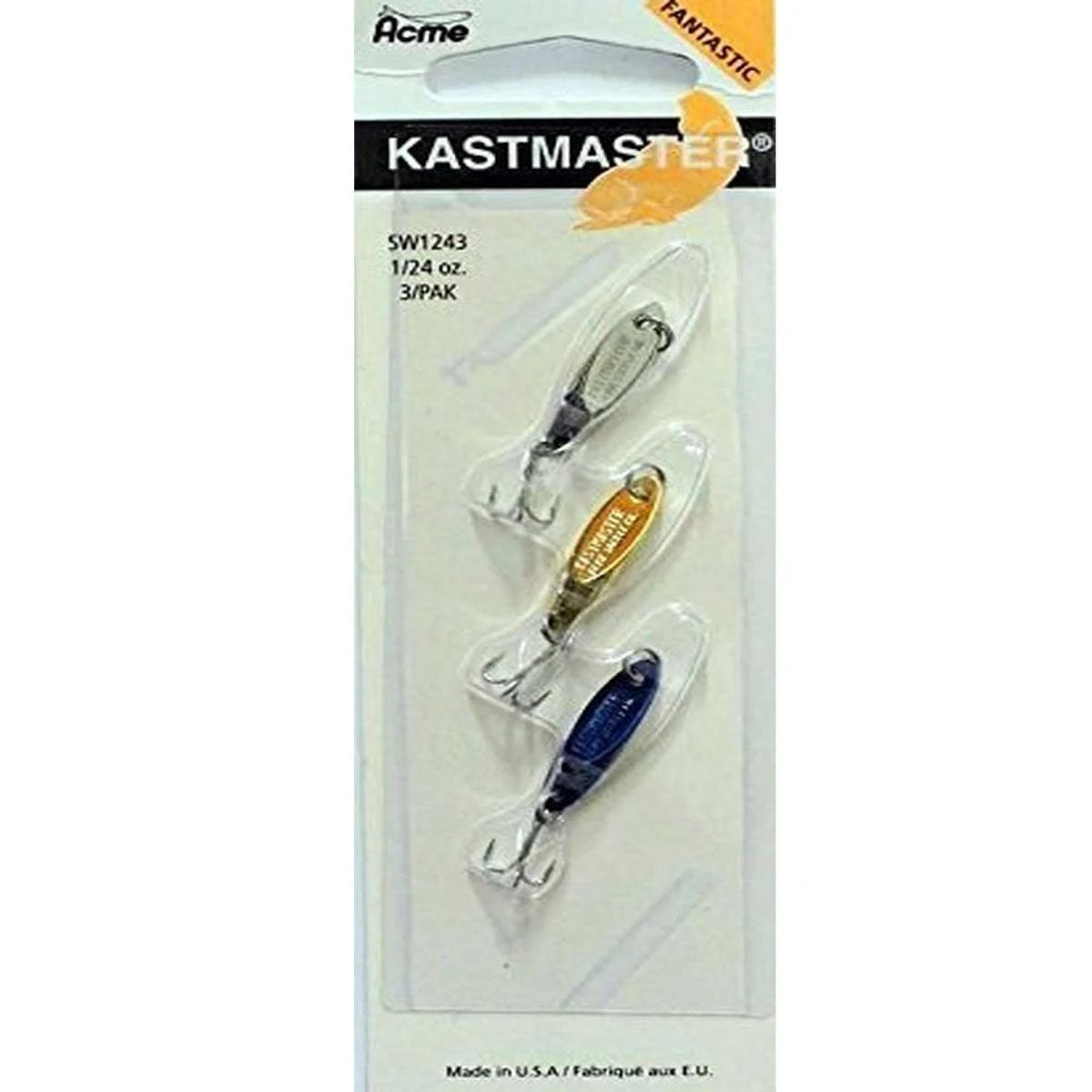 Out of Stock* Acme Kastmaster 1/8 oz- Treble- 3 pack