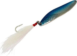 Run Off Lures - Solid Brass Spoons- Chrome/Blue- 5 oz.- 6.5 inch