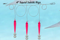 Tsunami Squid Jig Sibiki Rig- Glow- TSQS4-G