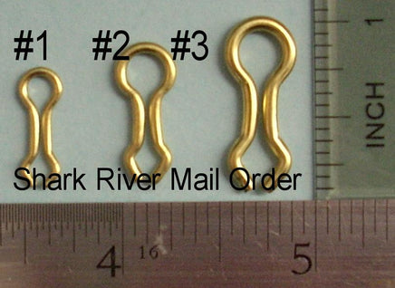 Size 2 Brass Sinker Eyes (500 Pack) – Fits Hilts & Do-It Molds For Fishing Lure Making
