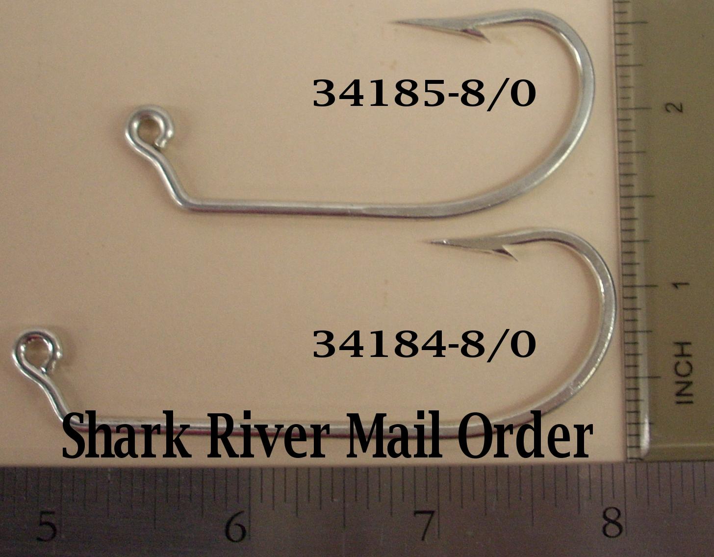 Mustad Jig Hook, Duratin finish, Size 8/0 Amount 100| Shark River Mail Order
