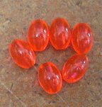 5X7 mm Oval Beads Red 100 pk.