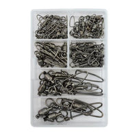 AFW Brass Ball Bearing Snap Swivels Kit, 51 Pieces- 007